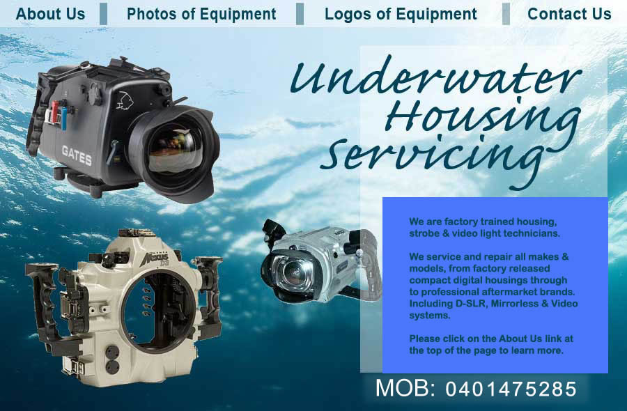 Welcome to Underwater Housing Servicing Website
